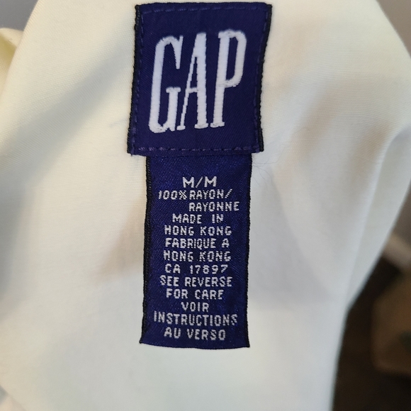 GAP white and blue stripes vest size M  *R1 - Picture 6 of 6